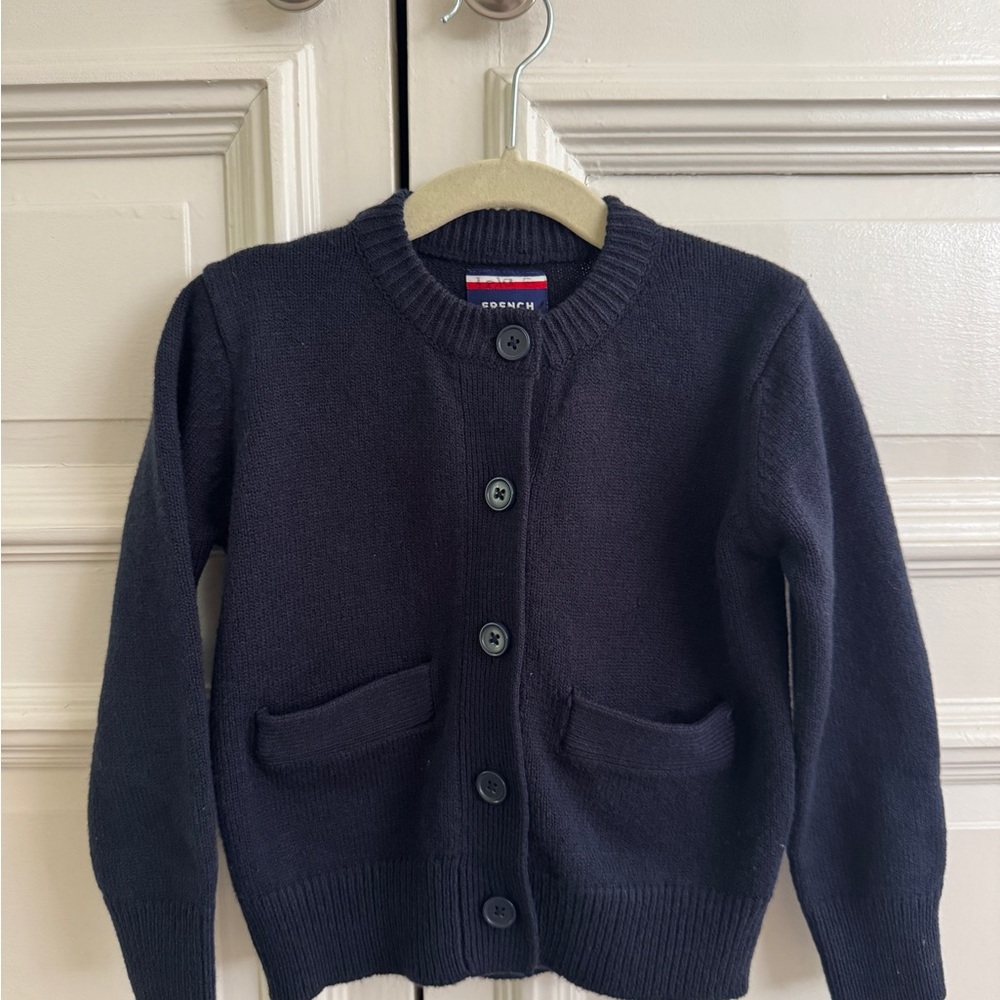 Kids uniform Navy Cardigan Sweater